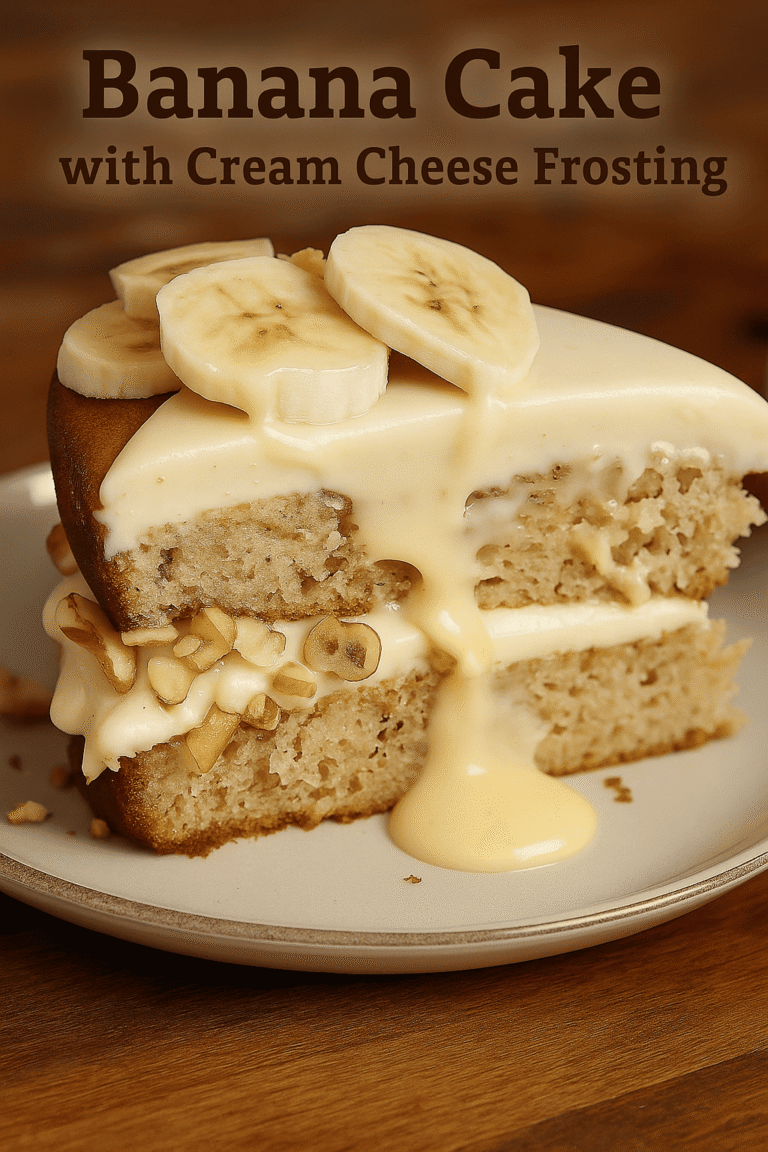 Banana Cake with Cream Cheese Frosting