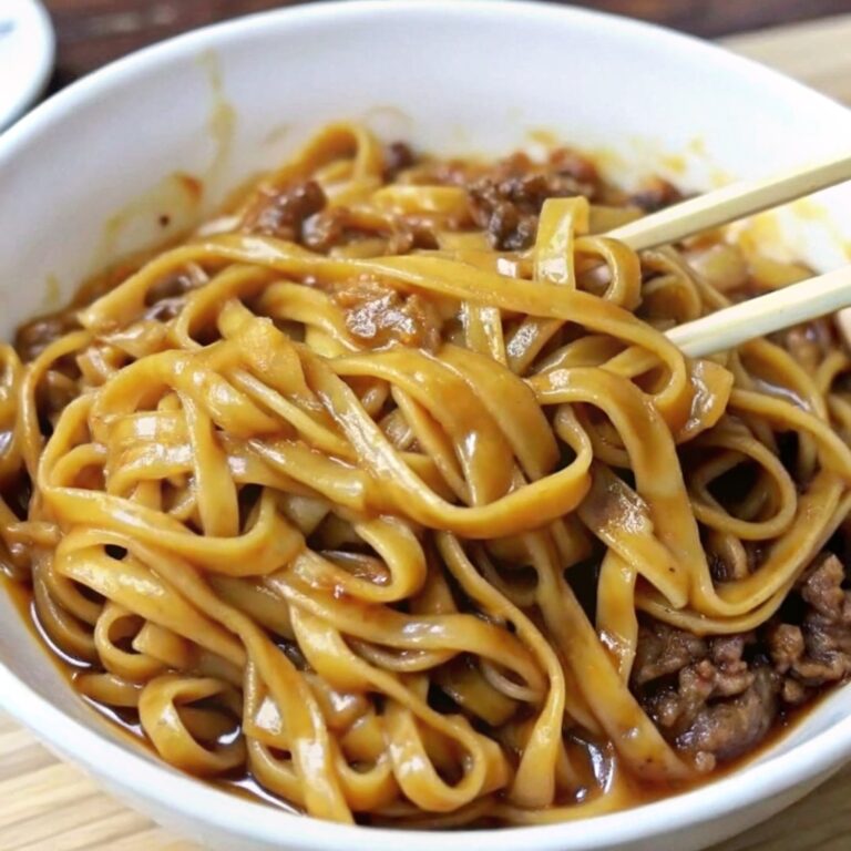 Mongolian Ground Beef Noodles